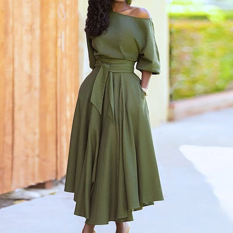 Robe A-Ligne Été à Nouer - Élégance Confortable – Image 5